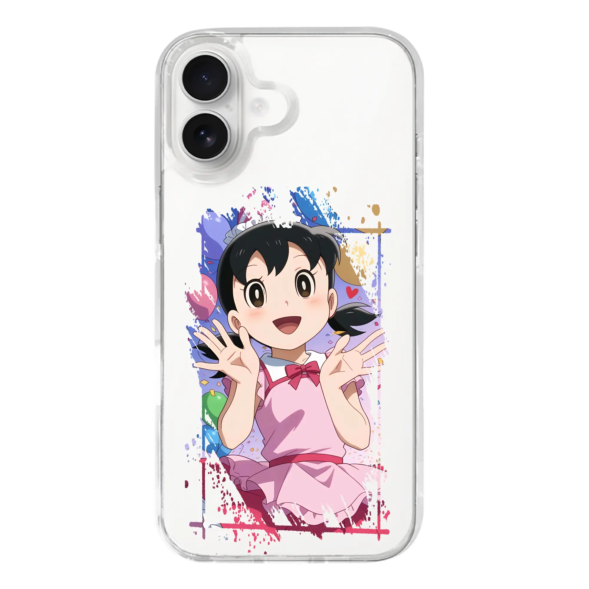 ドラえもん グッズ 源 静香 - iPhone 17シリーズ 透明スマホケース – 薄型・耐衝撃・精密フィット保護カバー